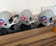 1960 American football decoration helmets