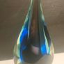 Tear drop Iridescent Glass Sculpture Image 10