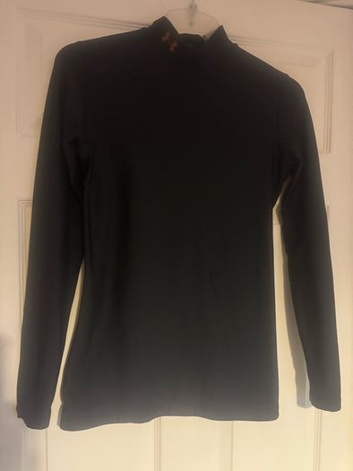 Under Armour ladies black long sleeve cold gear top size L UK12/14 EU40/42 Free post