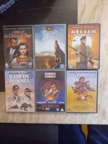 Richard Burton Dvd Collection Bundle Classic Vintage Movies  Alexander The Great The Wild Geese Bitter Victory Etc