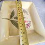 Tulip Rectangle Ceramic Plate Handmade and painted ashtray. Image 2
