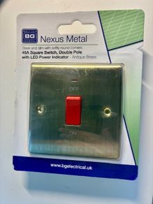 Cooker Switch (Antique Brass) with LED