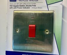 Cooker Switch (Antique Brass) with LED