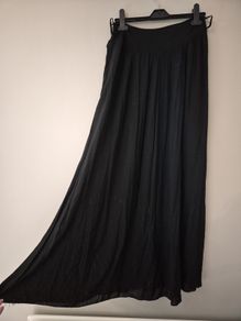 Long Black Maxi Skirt One Size