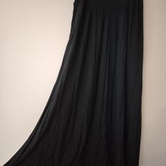 Long Black Maxi Skirt One Size