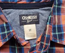 Boys Oshkosh Check Shirt Age 3