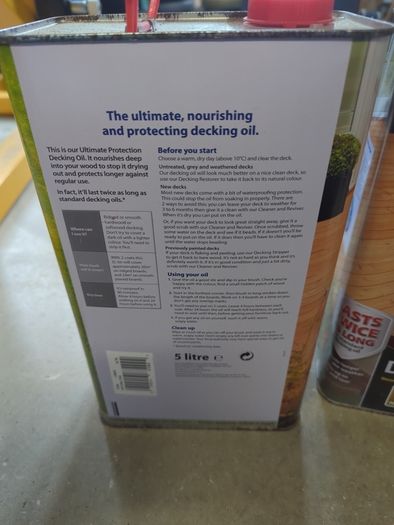 Ronseal decking oil