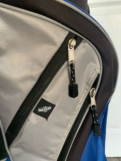 Blue Spalding Golf bag With removable rain-cover