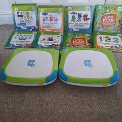 2x Leapfrog LeapPad Learning Systems + 6 books