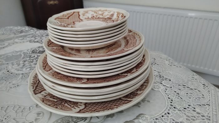 Vintage Alfred Meakin Fair Winds Dinner Tea Set Staffordshire