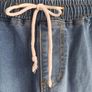 Elastic Waist Ankle Jeans with cuff. Image 5