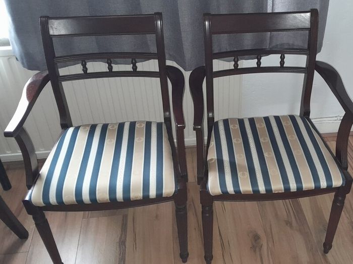 2 Dining Chairs - with arm rests