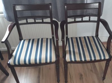2 Dining Chairs - with arm rests