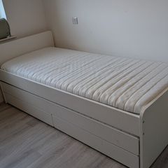 ikea single bed with underbed and storage