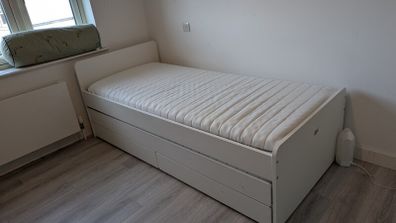 ikea single bed with underbed and storage