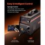 MIG Welder, 160A Synergic Mig Welding Machine, 4-in-1 Gas MIG/Flux Core MIG/Stick/Lift TIG Multi-Process Welder Machine with IGBT Inverter Technology and LCD Screen Display Image 3