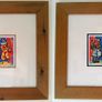 Set of 2vframed Clown prints Image 2