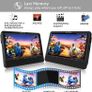 10.1'' Dual Screen Portable DVD Player for Car with Built-in 5 Hours Rechargeable Battery, Twin Screen for Kids Support USB&SD Slot (FREE SHIPPING) Image 5
