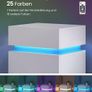 Bedside table with LED lighting Bedside Table with LED Lighting, Side Table, Bedside Cabinet, Sofa Table, Adjustable Colours, 3 Drawers, Bedroom, Modern, 35 x 40 x 55 cm, White Image 7