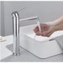 Chrome High Rise Bathroom Sink Faucet, 360 Swivel Bathroom Faucet for Raised Sinks Image 7