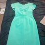 Bright green dress Image 2