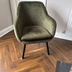 Armchair Accent Chair Green Velvet