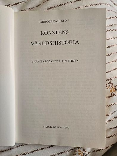 Historyof The Art World. From Biroque To Present. By Gregor Paulsson. Hardback In Good Condition   See Photos For Same.