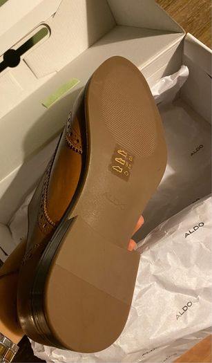 Brand New Aldo Office Brown Leather Woman Shoes
