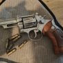 highly collectable Kokusai Smith & Wesson Combat Magnum .357. 1970s plug fire cap gun(film prop) Image 3