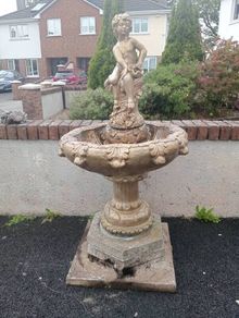 Milo concrete studio garder water fountain