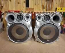 Vintage JVC 4way Speakers (2) - 140w - New
