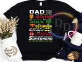 Dad you are as smart as iron man strong as hulk dad superhero fathers day 2020 t shirt
