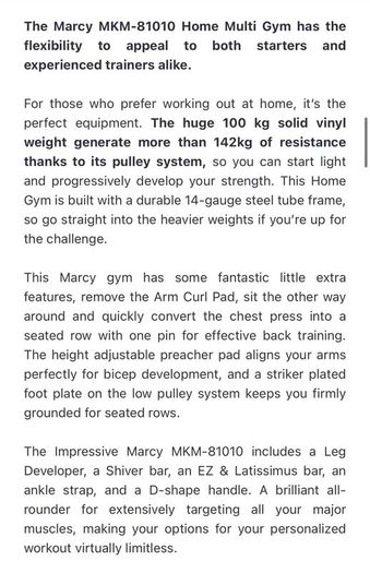 Home gym - Marcy