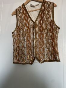 Vintage Frank Usher Festival Waistcoat size S