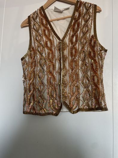 Vintage Frank Usher Festival Waistcoat size S