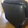 (free) black leather one seater Image 4