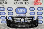 Front Bumper For Mercedes C Class W205 19-21 Facelift Models Amg Line Black C197
