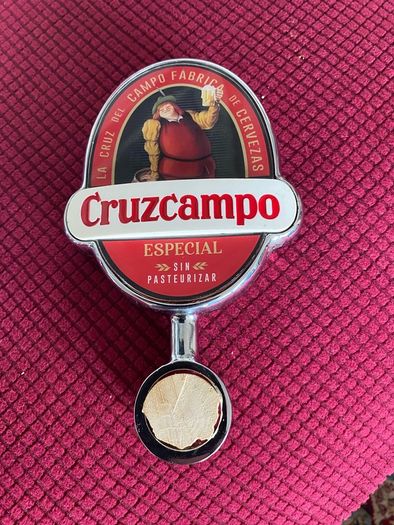 Rare Cruzcampo Beer Bar Sign