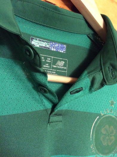 Glasgow Celtic Boys Age 12-13 Years Official Lisbon Lions 50th Anniversary New Balance Away Jersey Large Boys