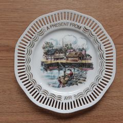 AYR Lace edged plate