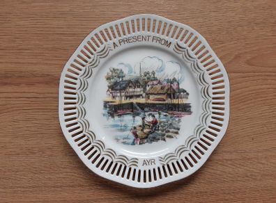 AYR Lace edged plate