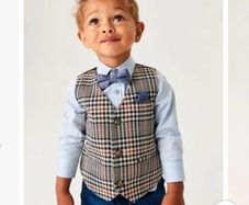 Boys waistcoat and shirt