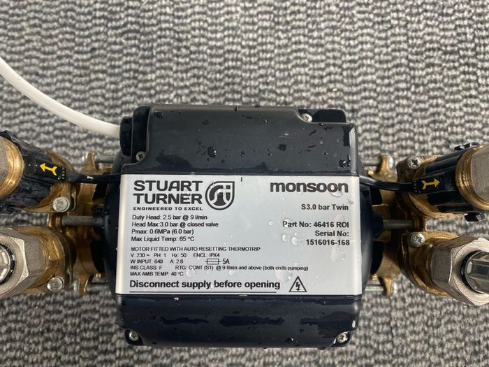 Stuart Turner Monsoon Twin 3 Bar water pump