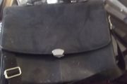 a black leather briefcase