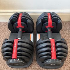 Adjustable dumbbell weights 24kg x2 and pull up bar