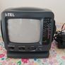 Vintage I-TEL 5" Black & White Portable CRT TV + AM/FM Radio Receiver (Model 0081) Image 2