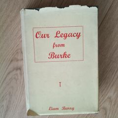 Our Legacy from Burke 1952 first edition hardback with dustcover by Liam Barry in good condition with signs of wear on the dustcover see photos FREE STANDARD POSTAGE INCLUDED