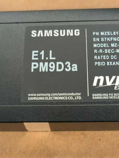 Samsung E1.L PM9D3a Solid State Drive (15.36TB) MZ-EL615T0 (New Witout Packaging)