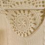 White Crochet Mini Beach Dress Size L Boho Style Image 5