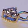 1.04ct Labgrown-Diamond 14K Gold Pendant Image 2